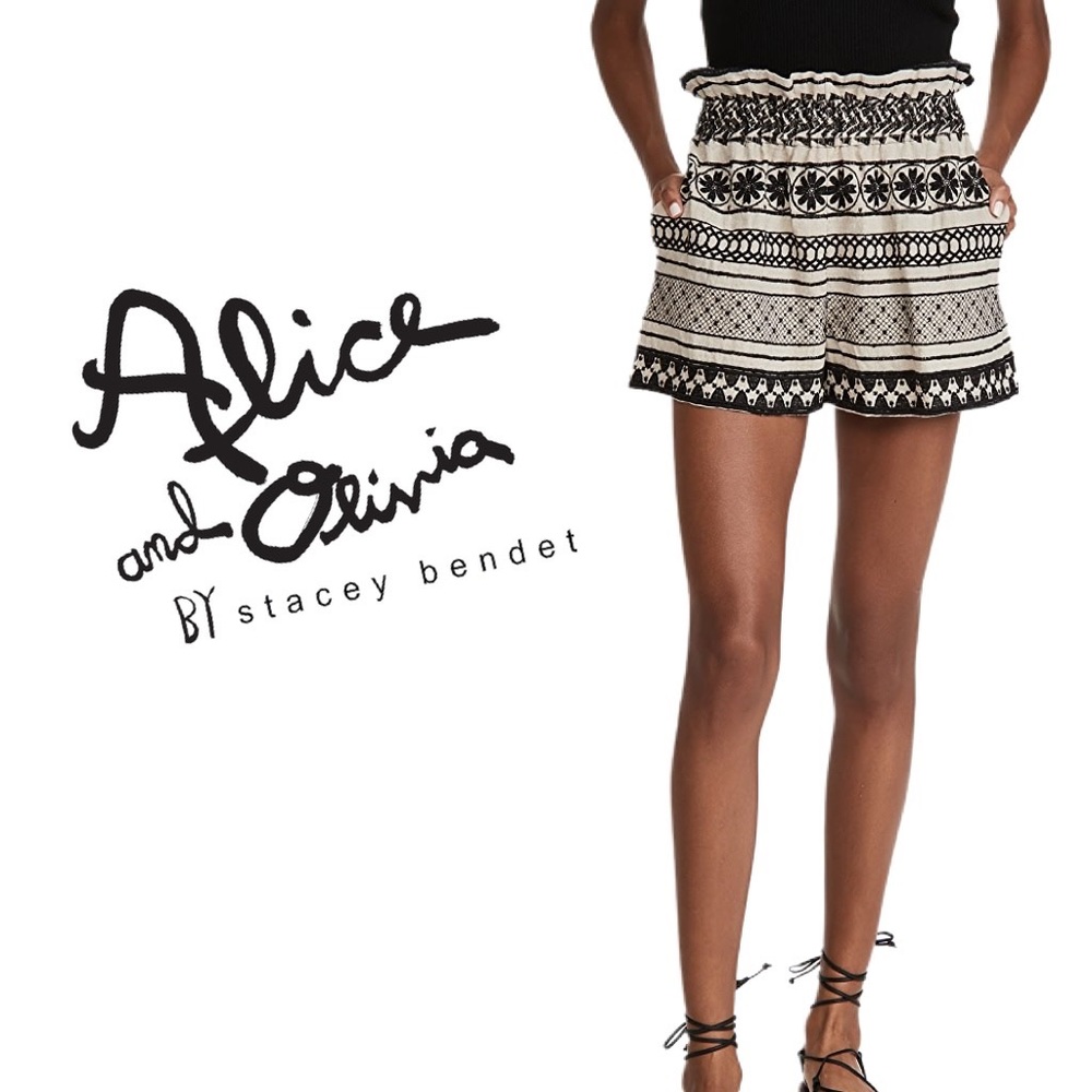 Alice + Olivia Matthew Paper Bag Shorts *NEW*